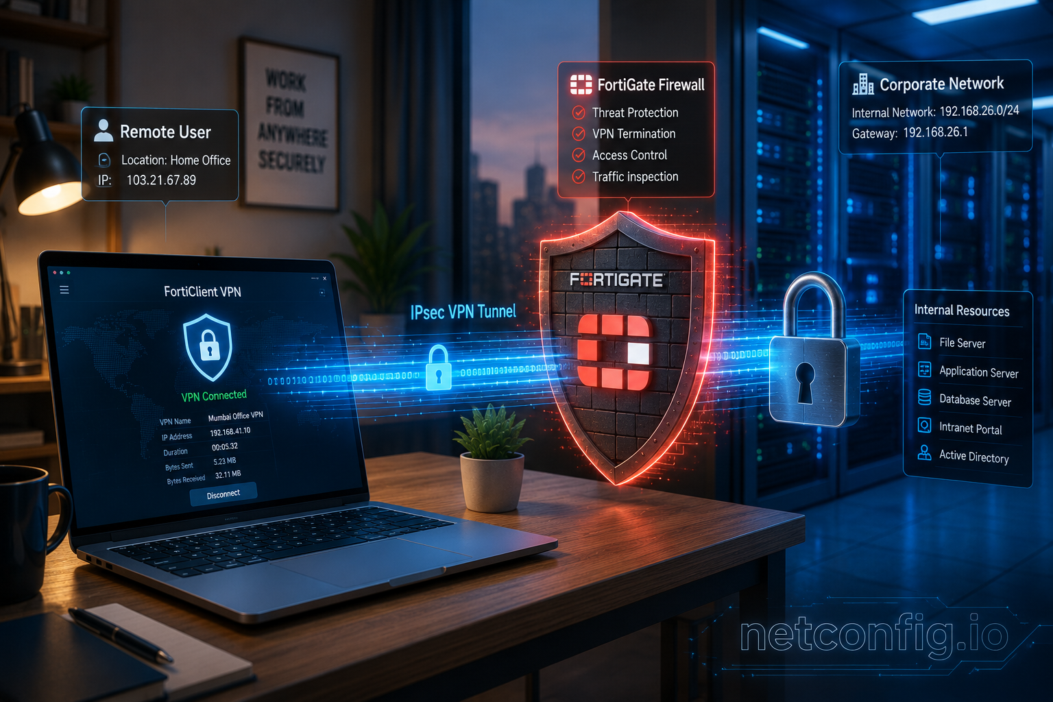 FortiGate IPsec Remote Access VPN