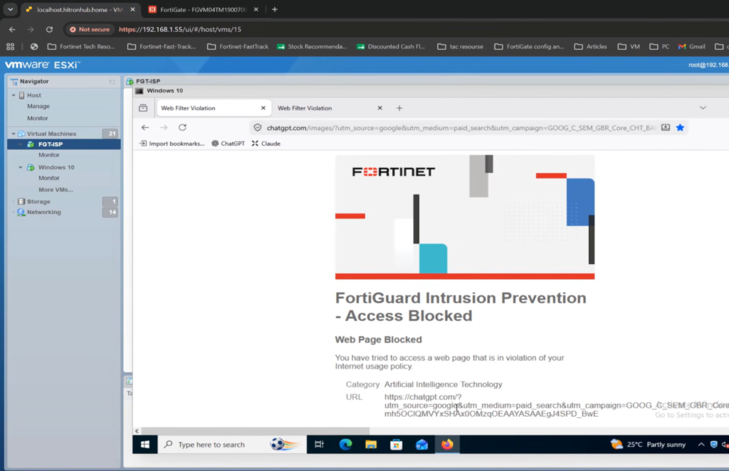 Block AI Apps on FortiGate: Monitor & Block ChatGPT, Claude via Web Filter 5 web filter