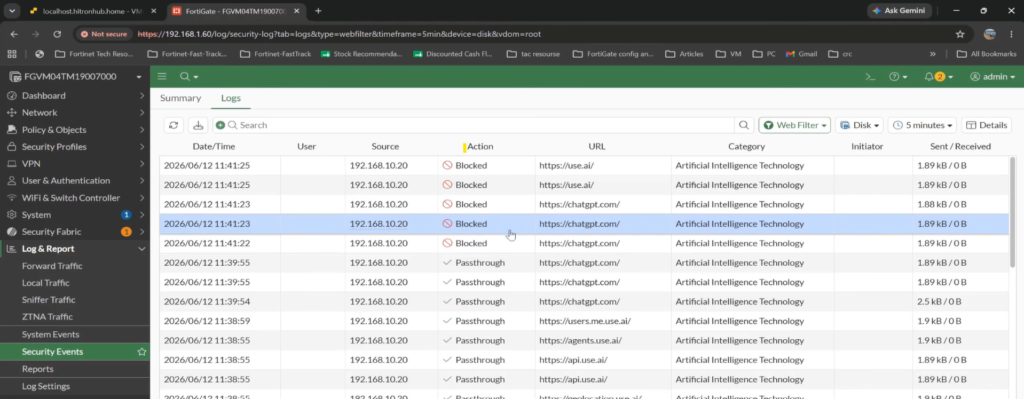 Block AI Apps on FortiGate: Monitor & Block ChatGPT, Claude via Web Filter 4 web filter