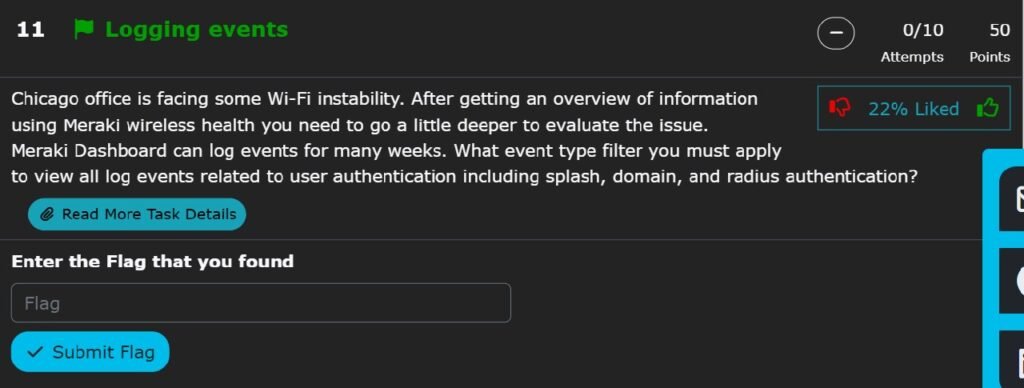 Meraki Black Belt CTF Stage 3 Walkthrough: All 13 Flags Explained 11 Meraki Black Belt CTF Stage 3