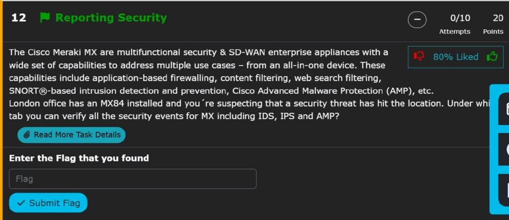 Meraki Black Belt CTF Stage 3 Walkthrough: All 13 Flags Explained 12 Meraki Black Belt CTF Stage 3